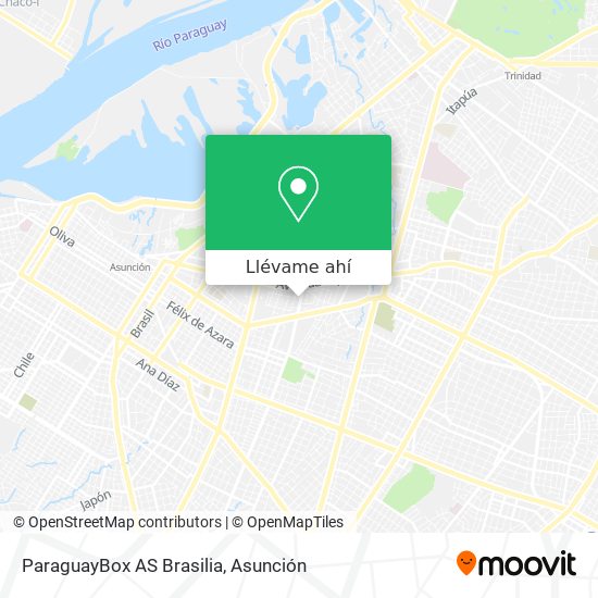 Mapa de ParaguayBox AS Brasilia