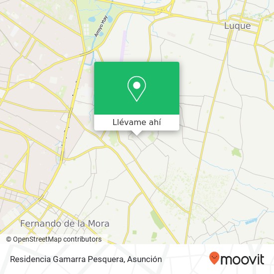 Mapa de Residencia Gamarra Pesquera