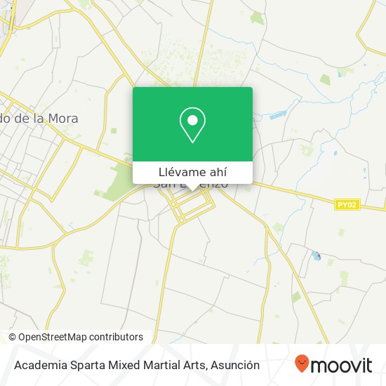 Mapa de Academia Sparta Mixed Martial Arts