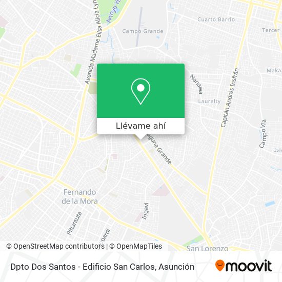 Mapa de Dpto Dos Santos - Edificio San Carlos