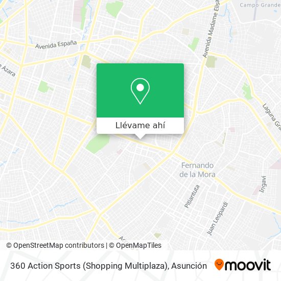Mapa de 360 Action Sports (Shopping Multiplaza)