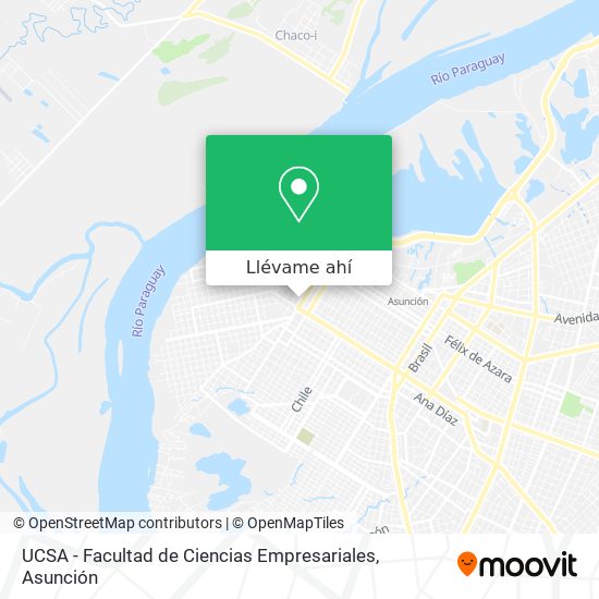 Mapa de UCSA - Facultad de Ciencias Empresariales