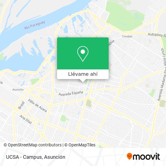 Mapa de UCSA - Campus