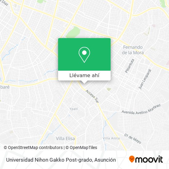 Mapa de Universidad Nihon Gakko Post-grado