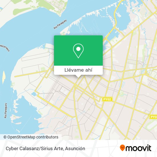 Mapa de Cyber Calasanz/Sirius Arte