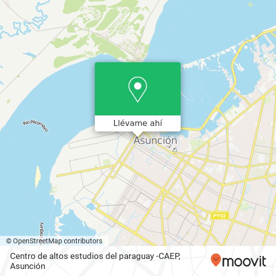 Mapa de Centro de altos estudios del paraguay -CAEP