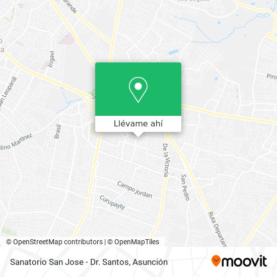 Mapa de Sanatorio San Jose - Dr. Santos