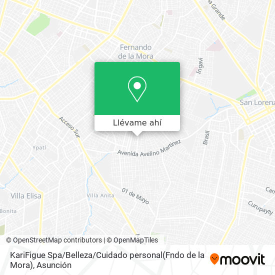 Mapa de KariFigue Spa / Belleza / Cuidado personal(Fndo de la Mora)