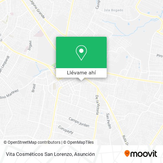 Mapa de Vita Cosméticos San Lorenzo