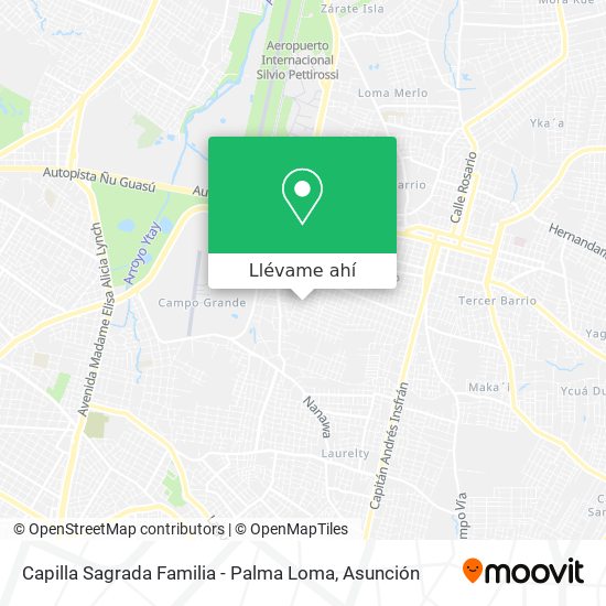 Mapa de Capilla Sagrada Familia - Palma Loma