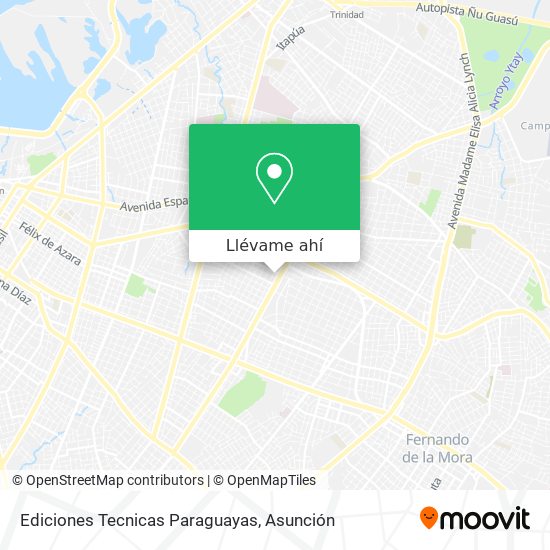 Mapa de Ediciones Tecnicas Paraguayas