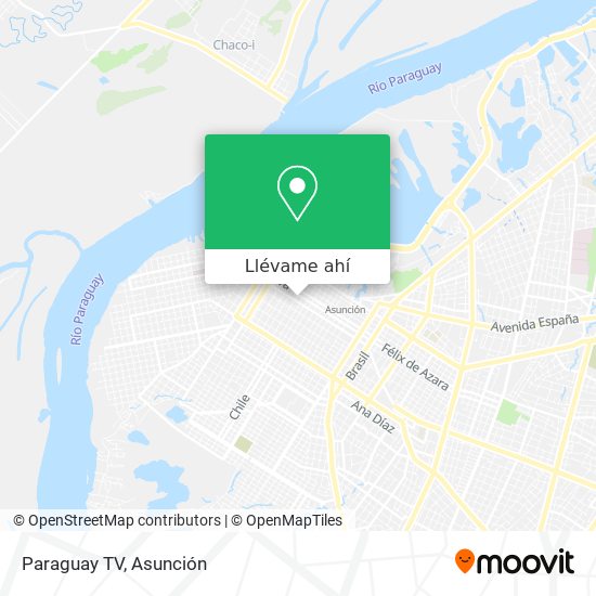 Mapa de Paraguay TV