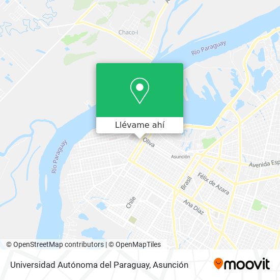 Mapa de Universidad Autónoma del Paraguay
