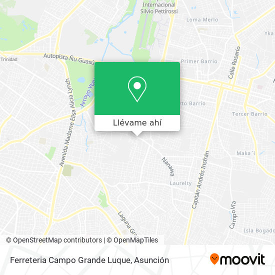 Mapa de Ferreteria Campo Grande Luque