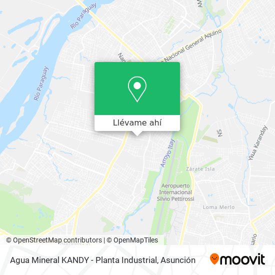 Mapa de Agua Mineral KANDY - Planta Industrial