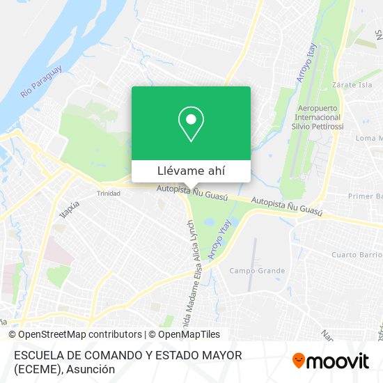 Mapa de ESCUELA DE COMANDO Y ESTADO MAYOR (ECEME)