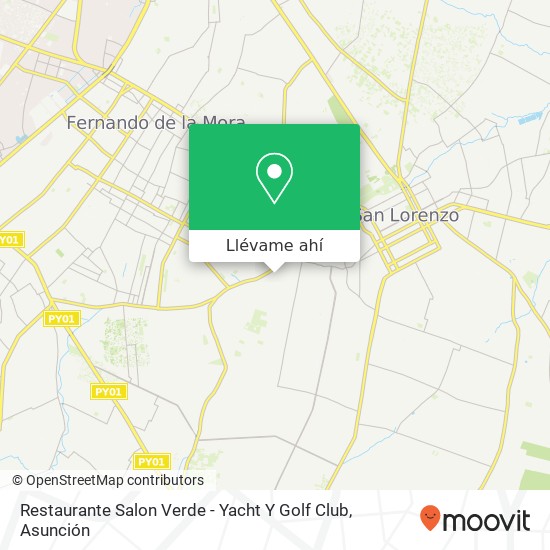 Mapa de Restaurante Salon Verde - Yacht Y Golf Club
