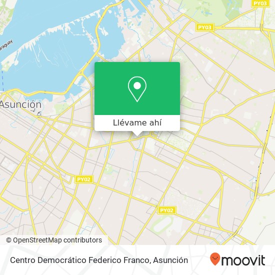 Mapa de Centro Democrático Federico Franco