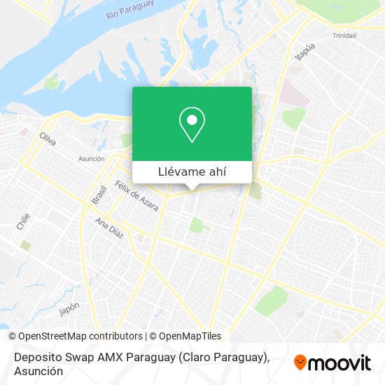 Mapa de Deposito Swap AMX Paraguay (Claro Paraguay)