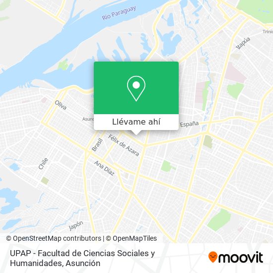 Mapa de UPAP - Facultad de Ciencias Sociales y Humanidades