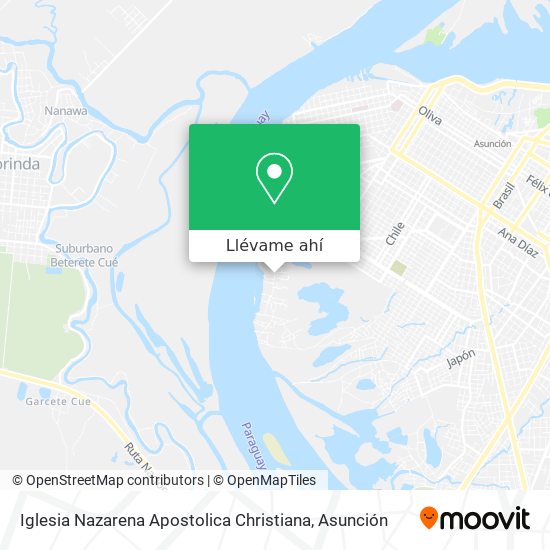 Mapa de Iglesia Nazarena Apostolica Christiana
