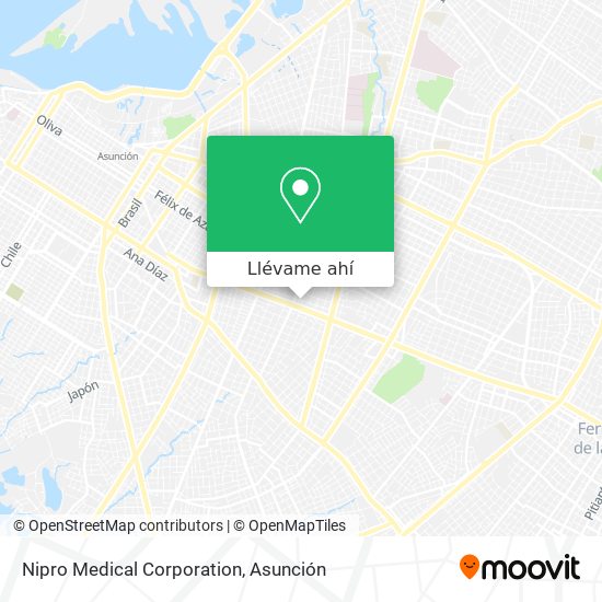 Mapa de Nipro Medical Corporation