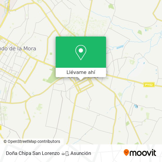 Mapa de Doña Chipa San Lorenzo ☕🍩