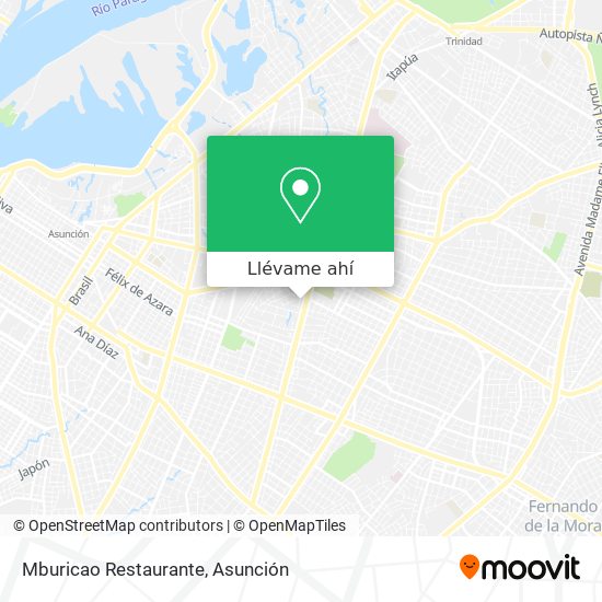 Mapa de Mburicao Restaurante
