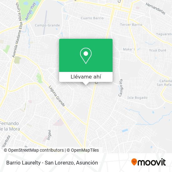 Mapa de Barrio Laurelty - San Lorenzo