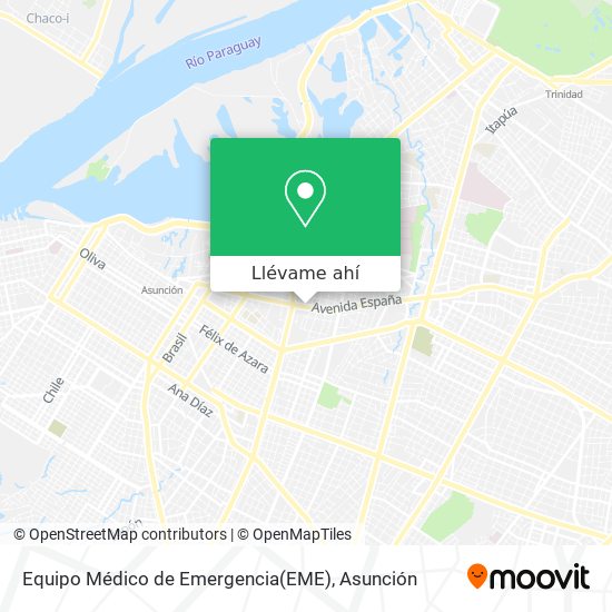 Mapa de Equipo Médico de Emergencia(EME)