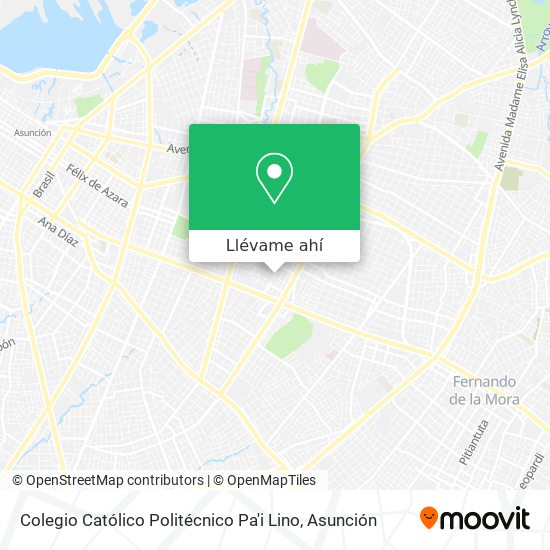 Mapa de Colegio Católico Politécnico Pa'i Lino