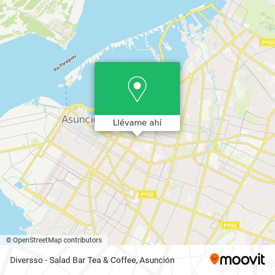 Mapa de Diversso - Salad Bar Tea & Coffee