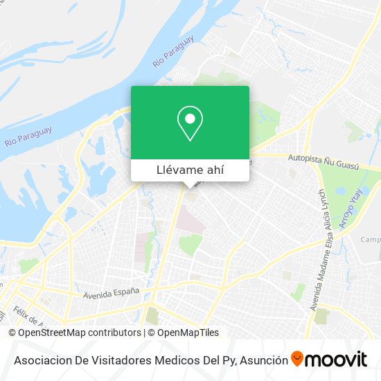 Mapa de Asociacion De Visitadores Medicos Del Py
