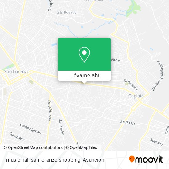 Mapa de music hall san lorenzo shopping