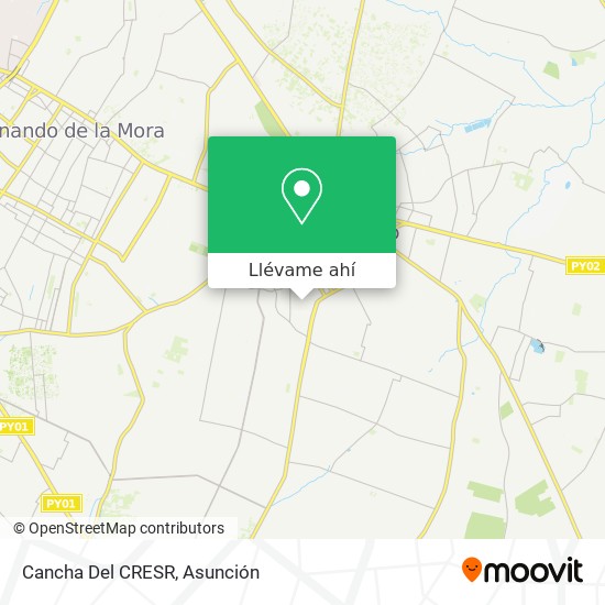 Mapa de Cancha Del CRESR