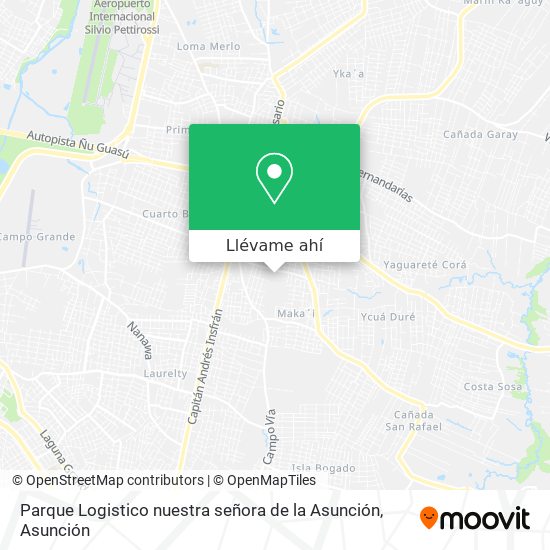 Mapa de Parque Logistico nuestra señora de la Asunción