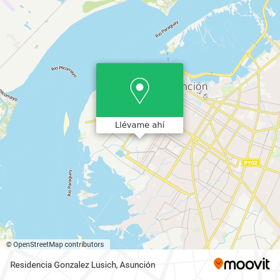 Mapa de Residencia Gonzalez Lusich