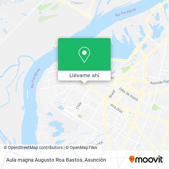 Mapa de Aula magna Augusto Roa Bastos