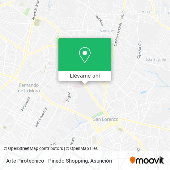 Mapa de Arte Pirotecnico - Pinedo Shopping