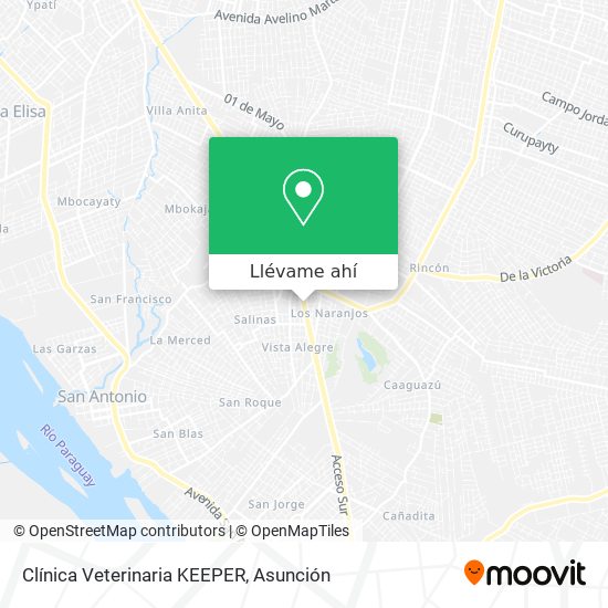 Mapa de Clínica Veterinaria KEEPER