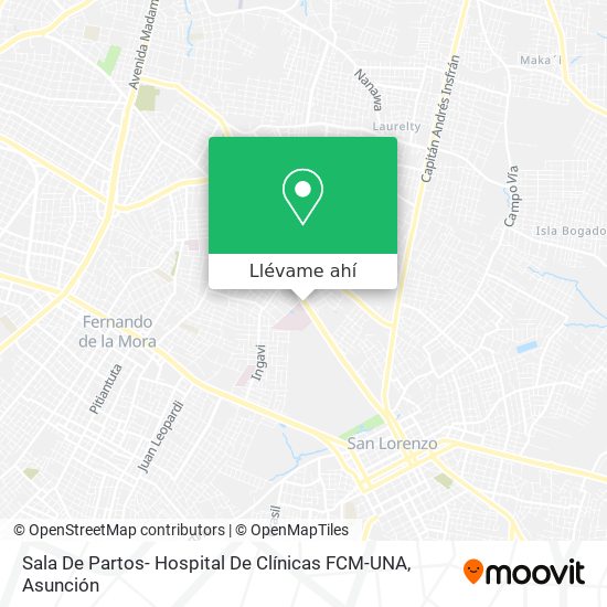 Mapa de Sala De Partos- Hospital De Clínicas FCM-UNA