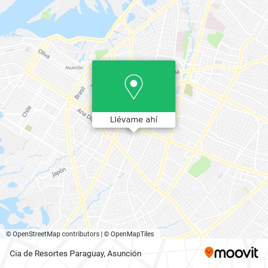 Mapa de Cia de Resortes Paraguay