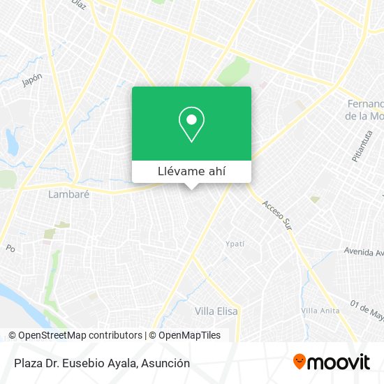 Mapa de Plaza Dr. Eusebio Ayala