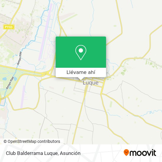 Mapa de Club Balderrama Luque