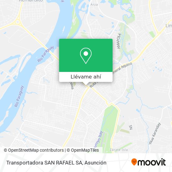 Mapa de Transportadora SAN RAFAEL SA