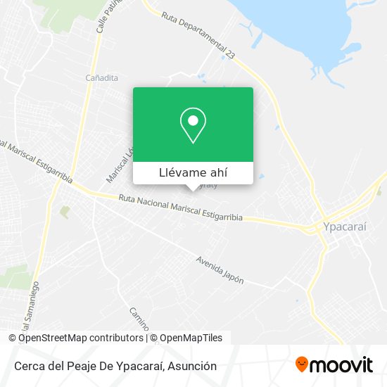 Mapa de Cerca del Peaje De Ypacaraí