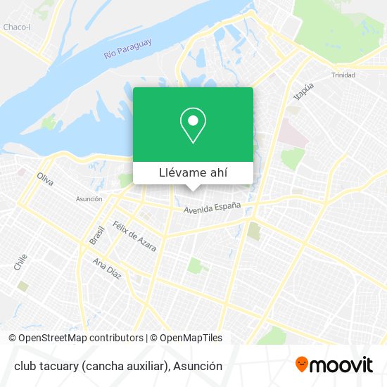 Mapa de club tacuary (cancha auxiliar)