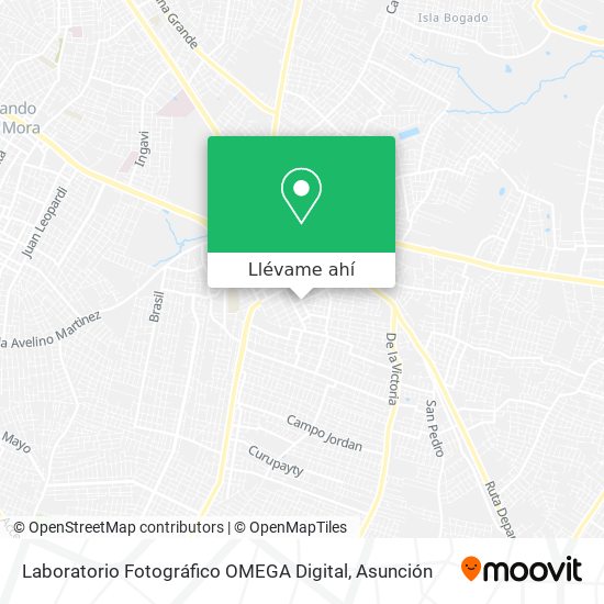Mapa de Laboratorio Fotográfico OMEGA Digital