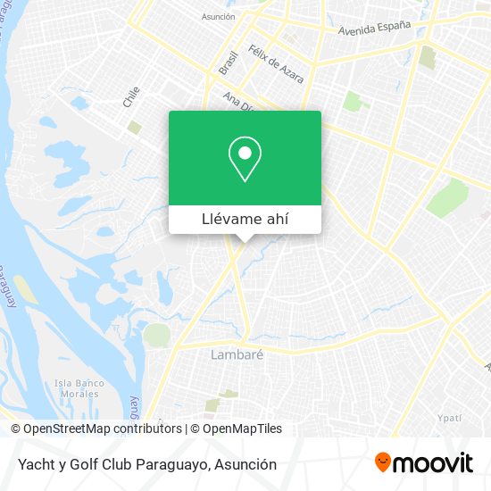 Mapa de Yacht y Golf Club Paraguayo
