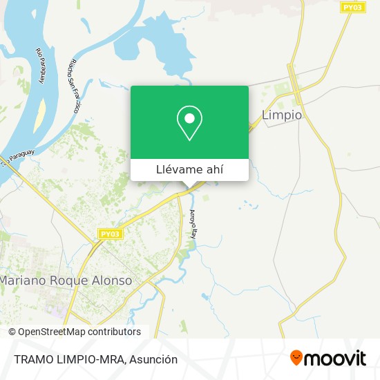 Mapa de TRAMO LIMPIO-MRA